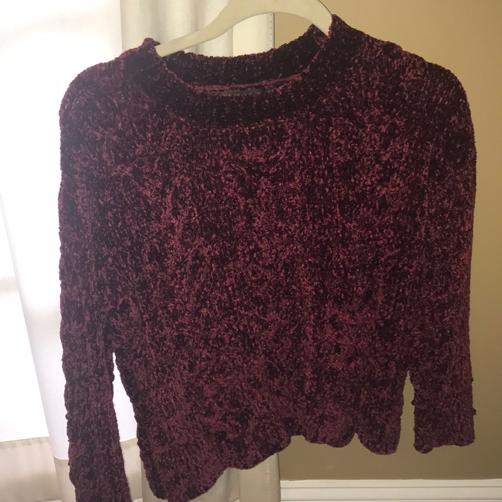 Maroon chunky sweater ! NEVER WORN BEFORE - Picture 1 of 4